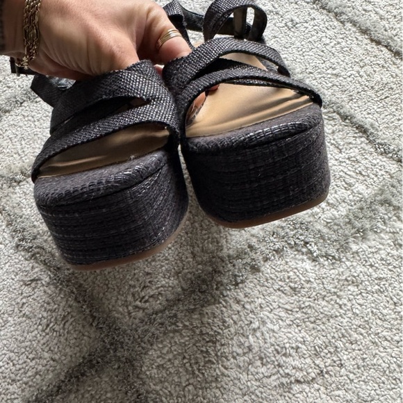 Lucky Brand Carlisha Wedge Sandal black 10 - Picture 9 of 11